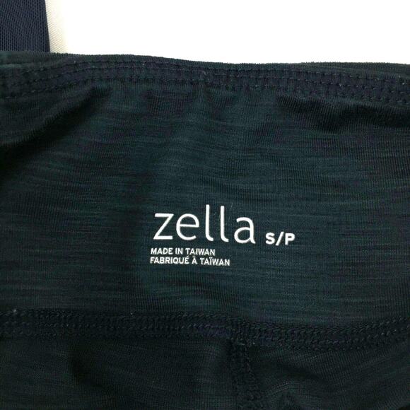 Zella Navy Blue Heathered Mesh Calves Cropped Leg - Picture 10 of 13